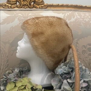 Vintage from Europe, genuine sheep fur hat